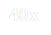 40x