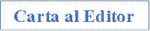 Carta al Editor