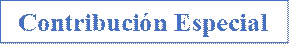 Contribución Especial
