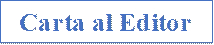 Carta al Editor