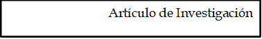 Artículo de Investigación