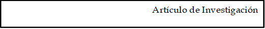 Artículo de Investigación