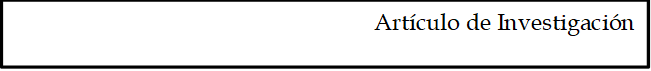 Artículo de Investigación